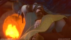 2020 3d blanket blizzard_entertainment female reverse_cowgirl_position salsen3d scourge_(warcraft) sex unseen_male_face val'kyr warcraft world_of_warcraft