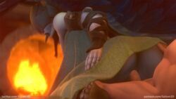 2020 3d blanket blizzard_entertainment female human human_penetrating reverse_cowgirl_position salsen3d scourge_(warcraft) sex unseen_male_face val'kyr warcraft world_of_warcraft