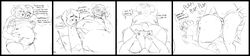 2boys 4koma absurd_res anal anal_sex animal_ears anthro ass balls big_ass black_eyes black_nose blush chubby clothing crying cum earrings english_text feline fellatio furry_only fursona gamepad koala marsupial monochrome nate_(roly) no_humans original original_character original_characters penetration roly roly_(roly) shirt_lift short_hair sitting_on_penis small_penis small_tail steamy_breath sweat tail text_bubble white_background yaoi