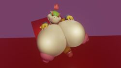 -4154207 -4154206 -tagme 1boy 3d anthro big_breasts big_nipples big_penis blender_(software) bowser_jr. furry hyper illis male male_only male_with_breasts mario_(series) nintendo pink_nipples tagme top_view