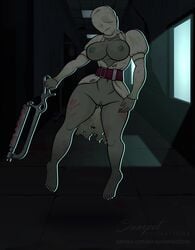 1girls animated areola areolae belt big_breasts blood breasts breasts_out dead_by_daylight faceless female floating ghost grey_skin hourglass_figure mask no_sound nurse_(dead_by_daylight) open_clothes partially_clothed sunspot_animations tagme thick_thighs veiny video weapon wide_hips