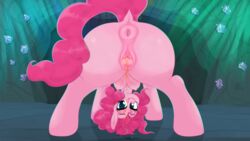 16:9 1girls 2020 4k absurd_res animal_genitalia animal_pussy anus ass bodily_fluids butt clitoris conditional_dnp crotchboobs digital_media_(artwork) dock earth_pony equid equine equine_pussy eyelashes female feral friendship_is_magic genital_fluids genitals hasbro hi_res horse looking_at_viewer mammal mittsies my_little_pony pinkie_pie_(mlp) pony pussy rear_view solo tongue tongue_out urine watersports widescreen