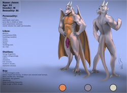 absurd_res anthro dragon english_text hi_res jason male male_only model_sheet solo text