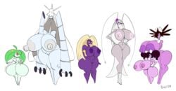 6girls alpha_channel alternate_color arthropod barefoot big_ass big_breasts blonde_hair breast_size_difference breasts bug celesteela chocovenus_(body_type) completely_nude completely_nude_female curvy curvy_female curvy_figure cute disembodied_arms elemental_creature elemental_humanoid female female_only floating_arms flora_fauna full_body genitals goth gothic gothitelle gothorita green_eyes group hair_over_eyes hime_cut hourglass_figure huge_breasts humanoid jynx light-skinned_female lips long_neck multiple_girls naked naked_female nintendo nude nude_female pheromosa plant plant_humanoid pokémon_(species) pokemon pokemon_(species) pussy shortstack steenee tagme tasteofchoklit ultra_beast video_games white_background