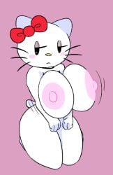 1girls 2d_(artwork) 2d_artwork anthro big_breasts black_eyes blush blush_stickers bouncing_breasts bow breasts breasts_squeezed_together cat_girl clenched_hands completely_nude digital_media_(artwork) felid feline felis female furry furry_female hello_kitty hello_kitty_(character) hello_kitty_(series) huge_breasts kitty_white kneeling large_breasts looking_at_viewer mob_face naked naked_female nipples nude nude_female sanrio savagensfw seiza simple_background sitting solo tail thick_thighs whiskers white_fur wide_hips