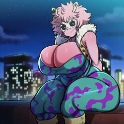 ai_generated ashido_mina ashido_mina_(hero_outfit) blackwhiplash_style mina_ashido mina_ashido_(hero_outfit) my_hero_academia