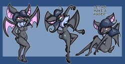 1girls artist_request ass bat birbpan breasts completely_nude female nude tagme