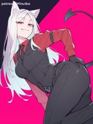 1girl ai_generated cerberus helltaker minutka solo