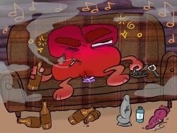 algebralien battle_for_dream_island battle_for_dream_island_again beer_bottle bfb bfdi bfdia cigarette dildo dildo_penetration fifteen_(bfb) lube_bottle object_shows pussy smoking_cigarette the_power_of_two tpot