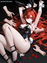 1girl ai_assisted ai_generated big_breasts eris_greyrat minutka mushoku_tensei red_eyes red_hair thick_thighs