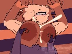 1dickgirl 1futa 1girls anthro arachnid arachnid_humanoid big_breasts blush cum cum_between_breasts cum_on_breasts furry grabbing_breasts huge_breasts luz_(superbharm0ny) oc orange_eyes orange_fur original original_character paizuri purple_fur self_upload spider spider_girl superbharm0ny trans_woman trans_woman_(lore) transfem