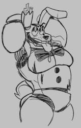 1boy animatronic anthro five_nights_at_freddy's five_nights_at_freddy's_3 fnaf gay male male_only presenting robot solo solo_focus springtrap tongue tongue_out warpycloak_(artist)