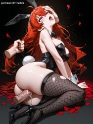 1girl ai_assisted ai_generated big_breasts eris_greyrat minutka mushoku_tensei red_eyes red_hair thick_thighs