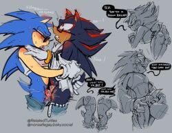 2boys anthro anthro_on_anthro anthro_only clothed_sex clothing cuntboy cuntboy/male drooling furry furry_only gay glasses shadow_the_hedgehog sonic_(series) sonic_the_hedgehog sonic_the_hedgehog_(series) yaoi