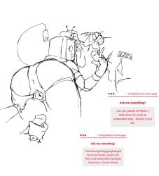 1boy 1girl 2others anus before_penetration before_sex elliot_(forsaken) female forsaken_(roblox) gangbang lornan1hater male noob roblox scene_noob scenecore_elliot smile spread_pussy stroking_penis tagme two_time