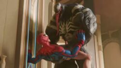 anal anal_sex animated bara big_dom_small_sub gay long_tongue male male_only marvel marvel_rivals mask masked masked_male no_sound spider-man spider-man_(marvel_rivals) standing_sex tagme venom_(marvel) venom_(marvel_rivals) video