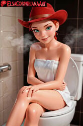 1girls 3d adult adult_female ai_generated bathroom braided_hair crossed_legs disney disney_princess elsacorinthiana exhibitionism exhibitionist exposed_breasts exposed_midriff exposed_shoulders exposed_torso facing_viewer female female_only green_eyed_female green_eyes hat hat_only horny horny_face horny_female horny_girl hourglass_figure jessie_(toy_story) legs light-skinned_female light_skin long-hair looking_at_viewer medium_breasts midriff outdoor outdoor_nudity outdoors outdoors_nudity patreon patreon_link patreon_logo patreon_reward patreon_url patreon_username pixar red-haired_female red_hair red_hat sagging_breasts semi-naked semi-nude semi_naked semi_nude sfw shoulders showing_breasts sitting sitting_in_toilet sitting_on_toilet skin skinny skinny_female solo thin thin_body towel towel_only toy_story toy_story_2 toy_story_3 toy_story_4 toy_story_5 uncensored