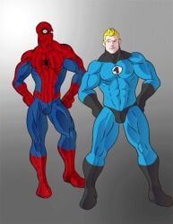animated animated_gif fantastic_four gay genelightfoot human_torch johnny_storm male male_only marvel marvel_comics peter_parker spider-man spider-man_(series)