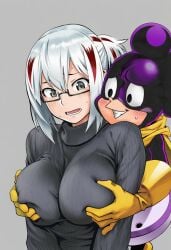 1female 1male ai_art ai_generated big_boobies big_boobs big_breasts big_tits big_titties boku_no_hero_academia breasts_visible_through_shirt fuyumi_todoroki glasses glasses_on_face grabbing_another's_breast grabbing_from_behind grope grope_breast grope_from_behind groped groped_from_behind groping groping_breasts groping_from_behind mineta_minoru mineta_minoru_(hero_outfit) minoru_mineta minoru_mineta_(hero_outfit) my_hero_academia pervert_male sexual_harassment tagme_(artist) todoroki_fuyumi touching_breasts turtleneck turtleneck_sweater