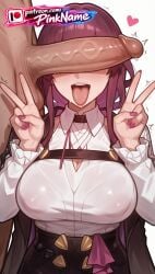1boy 1girl 2026 ai_generated artist_name black_nails blue_nails boobs breasts bust chest clothed_female_nude_male cock dick erection fingernails green_nails heart hetero hi_res high_quality highres honkai:_star_rail honkai_(series) kafka_(honkai:_star_rail) large_penis long_fingernails long_hair mosaic_censoring multicolored_nails nail_polish patreon patreon_username penis penis_awe penis_on_face pink_nails pinkname precum purple_nails red_nails testicles tits tongue tongue_out trembling twitching_penis uncensored v veins veiny_penis watermark