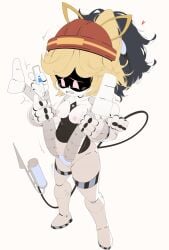 1boy 1girls 2026 blonde_hair breasts female glitch_productions hat legs legs_up lizzy_(murder_drones) male male/female monsterdude15 murder_drones oc penis pink_eyes robot robot_girl sex tagme vaginal_penetration