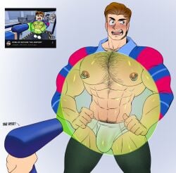 bara briefs bulge chest_hair gay hairy hairy_chest jfb16 muscular muscular_male nipple_piercing piercing piercing_nipples reference_image roblox roblox_youtuber robloxian solo tagme x-ray x-ray_view youtube youtube_thumbnail