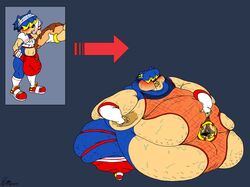 anthro blush bodily_fluids bulge fat male morbidly_obese morbidly_obese_anthro morbidly_obese_male navel nipple_fetish nipple_play obese obese_anthro obese_male overweight overweight_anthro overweight_male slowburn solo sonic_(series) sonic_the_hedgehog sonic_the_hedgehog_(series) sweat weight_gain xanderdwulfe