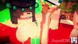 1girls 3d animated artist_watermark asking_for_it cum cum_in_pussy cum_inside horny_female jenny_belle_(slipperyt) khangbaka leaking_cum minecraft multiple_boys slutty_female sound stomach_bulge tagme video wanting_sex
