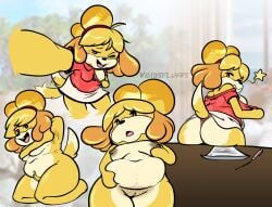 isabelle (animal crossing) from animal crossing by voidsdroids