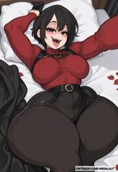 4k ada_wong ai_generated ass bed bedroom big_ass big_butt big_thighs brown_hair brunette_hair curvy curvy_body curvy_female curvy_hips high_resolution hips huge_ass huge_butt huge_thighs hyper hyper_ass hyper_butt hyper_thighs large_ass large_butt large_thighs miralicit naughty_face resident_evil resident_evil_4 selfie sexy sexy_body sexy_female sexy_pose short_hair shortstack small_breasts thick_ass thick_butt thick_hips thick_legs thick_thighs