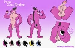 3_horns 4_toes 5_fingers abs abstract_background accessory anthro anus artist_name ass back_muscles back_spikes back_spines backsack ball_accessory ball_jewelry balls balls_focus balls_shot big_balls big_genitalia big_glans big_penis black_claws black_finger_claws black_horn black_spikes black_spines black_tattoo black_toe_claws butt_focus butt_shot butt_tattoo character_name circumcised claws color_scheme color_swatch colored countershade_balls countershade_body countershade_face countershade_feet countershade_genitalia countershade_hands countershade_penis countershade_perineum countershade_scales countershade_torso countershading curved_horn diamond_(gem) digital_drawing_(artwork) digital_media_(artwork) dragon dragon_ears eyebrow_ridge facial_horn facial_markings feet finger_claws fingers frenum_ladder frenum_piercing front_view gem genital_focus genital_jewelry genital_piercing genital_shot genitals glans glans_piercing gold_piercing gradient_background guiche_piercing hafada_piercing half-erect head_horn head_markings hi_res horn humanoid_feet humanoid_genitalia humanoid_hands humanoid_penis jewelry ladder_piercing long_ears male markings model_sheet moon_symbol moon_tattoo multi_horn multicolored_body multicolored_ears multicolored_face multicolored_feet multicolored_hands multicolored_jewelry multicolored_neck multicolored_scales multicolored_tattoo multicolored_torso multiple_angles muscular muscular_anthro muscular_arms muscular_butt muscular_legs muscular_male mythological_creature mythological_scalie mythology navel neck_spikes neck_spines non-mammal_balls non-mammal_navel nose_horn nude nude_anthro nude_male paddedwolfy pecs penis penis_accessory penis_focus penis_jewelry penis_piercing penis_shot perineum piercing pink_anus pink_arms pink_background pink_balls pink_body pink_butt pink_chest pink_countershading pink_ears pink_face pink_feet pink_glans pink_hands pink_inner_ear pink_legs pink_markings pink_neck pink_penis pink_perineum pink_scales pink_snout pink_stomach pink_stripes pink_text pink_torso plantigrade pointy_ears presenting presenting_balls presenting_genitalia presenting_hindquarters presenting_penis prince prince_albert_piercing puffy_anus rear_view reptile royalty scales scalie scrotum_ladder scrotum_piercing short_horn simple_background small_horn solo spikes spikes_(anatomy) spines spread_legs spreading striped_arms striped_back striped_body striped_face striped_legs striped_markings striped_neck striped_scales striped_shoulders striped_thighs striped_torso stripes sun_symbol sun_tattoo symbol tattoo text thick_neck toe_claws toes two_tone_body two_tone_chest two_tone_ears two_tone_face two_tone_feet two_tone_hands two_tone_neck two_tone_stomach two_tone_tattoo two_tone_torso vein veiny_penis wavy_horn white_background white_tattoo white_text yellow_eyes zora_drakori