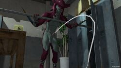 3d_(artwork) abs absurd_res anthro aquatic baxter_batter bodily_fluids breath_of_the_wild cum digital_media_(artwork) ejaculation erection fin fish genital_fluids genitals hands-free hi_res humanoid jewelry locker_room male nintendo orgasm orgasm_face penis prince_sidon shark sharp_teeth solo source_filmmaker_(artwork) spontaneous_ejaculation squirming teeth the_legend_of_zelda yellow_eyes zora