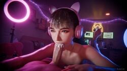 3d big_penis cock_worship cum_in_mouth eve_(stellar_blade) female_focus juixgin stellar_blade straight tip_sucking