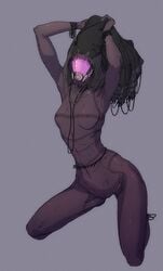 alien bottomless breasts east_asian_clothing hands_up helmet lethal_doors mass_effect nipples pussy quarian small_breasts tali'zorah_nar_rayya thin_waist topless vagina