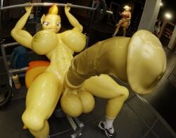2futas 3d anthro anthro_only applejack_(mlp) blender buff furry furry_only futa_only futanari gym hasbro horse_penis horsecock huge_balls huge_breasts huge_cock hyper hyper_penis lifting_weights looking_at_viewer muscular muscular_futanari my_little_pony my_little_pony_friendship_is_magic orange_eyes orange_hair penis pony smiling_at_viewer spitfire_(mlp) tagme thick_thighs trippah_reloaded working_out