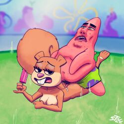 1:1 animal_humanoid anthro asterozoan big_breasts bodily_fluids breasts cum dessert duo echinoderm female food genital_fluids genitals hi_res hot_dogging humanoid ice_cream male male/female mammal mammal_humanoid marine nickelodeon overweight overweight_male patrick_star penis popsicle pube_peek pubes rodent rodent_humanoid sandy_cheeks sciurid sciurid_humanoid sea seaside sex small_penis spongebob_squarepants starfish std stlkr tree_squirrel_humanoid water