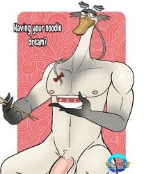 daddy daddy_kink daddyfication dreamworks dreamworks_animation goose kung_fu_panda kung_fu_panda_(movie) male male_only mr._ping noodles paramount_pictures