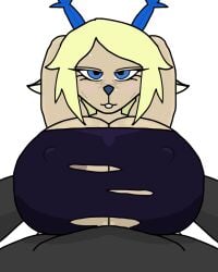 1boy 1girls 2d 4:5 animated annoyed anthro antlers armpits arms_above_head arms_behind_head arms_up beat_banger beat_banger_no_music big_breasts blue_antlers blue_eyes blush blushing_at_viewer boobjob bra breast_play breast_squeeze breasts breasts_bigger_than_head carol_holiday clothed clothes_rip clothes_ripping clothing deer deer_ears deer_girl deltarune deltarune_chapter_4 female female_focus first_person_view giant_breasts giver_pov hands_on_breasts huge_breasts large_breasts looking_at_viewer loop looping_animation male male_pov mammal massive_breasts new_world_deer nipple_bulge nipple_slip nipples nipples_visible_through_clothing open_mouth paizuri paizuri_on_lap paizuri_under_clothes paizuri_with_gigantic_breasts point_of_view pov pov_male ripped_clothing secretly_loves_it shitfart29 sweat sweatdrop sweating titfuck_under_clothes titjob titjob_pov transparent_background undergarment undertale_(series) vertical_video zoologist_beat_banger
