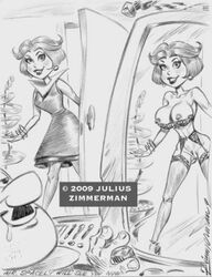 2009 boss_(supervisor) hanna-barbera jane_jetson julius_zimmerman monochrome mr._spacely nipples tagme the_jetsons