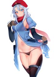 1girls 9a-91_(girls'_frontline) ak4ci average_breasts beret black_elbow_gloves black_gloves black_legwear black_long_gloves black_panties black_stockings black_thigh_highs black_thighhighs black_thong black_underwear blue-eyed_female blue-haired_female blue_clothes blue_dress blue_eyebrows blue_eyes blue_hair blue_outfit blue_topwear blush blush_face blushing_at_viewer blushing_female breasts clothes curvaceous curvaceous_body curvaceous_female curvaceous_figure curvaceous_hips curvy curvy_body curvy_female curvy_figure curvy_hips dress elbow_gloves eyebrows_visible_through_hair female female_only girls'_frontline gloves groin hourglass_figure inguinal_crease inguinal_ligament lean_figure legwear long_gloves medium_breasts narrow_waist outfit panties parted_lips slender_body slender_waist slim_waist smile smiley_face smiling smiling_at_viewer standing stockings thigh_highs thighhighs thong topwear underwear wide_hips