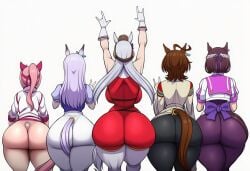 agnes_tachyon_(umamusume) ai_generated ass_chart gold_ship_(umamusume) haru_urara_(umamusume) mejiro_mcqueen_(umamusume) special_week_(umamusume) umamusume umamusume_pretty_derby
