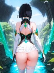 1girls ai_assisted ai_generated alter_ego animated anime_style ass ass_focus ass_grab big_ass black_hair blush breasts clouds crystal day eyebrows_visible_through_hair eyeshadow fair-skinned_female female flashing_ass gloves glowing_eyes grabbing_own_ass hand_on_ass high_quality high_resolution highres island jewelry jiggling_ass jiggling_breasts light-skinned_female logo longer_than_30_seconds looking_at_viewer looking_back looking_back_at_viewer mature_female mature_woman mayethikayian_(species)_(the_legendary_tauran'creima) music mythra_(cosplay) naughty_face naughty_smile nintendo no_voice_acting orange_eyes original original_character outside pale-skinned_female purple_light pussy ruins sacredcourage seductive seductive_eyes seductive_look seductive_pose seductive_smile self_upload serenadia_addelbeen_(the_legendary_tauran'creima) serenity_addlebeen_(the_legendary_tauran'creima) shadowrealmarts shaking_ass short_hair shorter_than_one_minute smiling_at_viewer smug smug_expression smug_eyes smug_face smug_grin solo_female speaking_to_viewer stable_diffusion standing super_smash_bros._ultimate talking_to_viewer the_legendary_tauran'creima thigh_strap tiara twerking video voluptuous_female xenoblade_chronicles_2