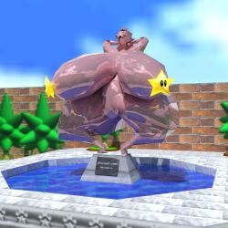 low poly peach from mario (series) by adri164