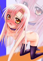 bitch_taken_for_walk collar hayate_no_gotoku! hinagiku_katsura leash pink_hair tagme