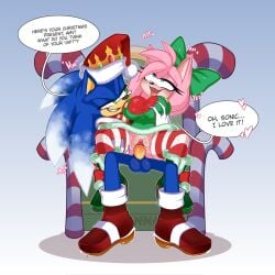amy rose from christmas by cand1tty