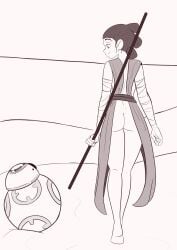 rey from star wars by klassyarts (artist)