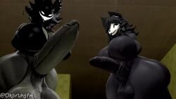 2futas 3d animated anthro big_balls big_breasts big_penis big_thighs bikini bikini_top black_balls black_bikini black_body black_fur black_hair black_penis breasts dark_skin futa_only futanari karelia_(acerattman) karelia_futanari_(acerattman) mal0 masturbation no_sound okbruhsfm scp-1471 scp-1471-a scp-1471-a_(da.nilkaz) scp_foundation tagme the_backrooms video