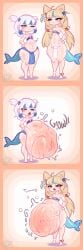 burping cami_gz camigz digestion_noises gawr_gura hololive hyper hyper_belly same_size_vore sameko_saba sequence soft_vore unwilling unwilling_prey virtual_youtuber vore vore_belly vtuber