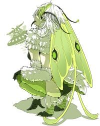 egocider indie_virtual_youtuber insect_girl insect_humanoid juniper_(egocider) juniper_actias moth_girl moth_humanoid skimpy_clothes tagme