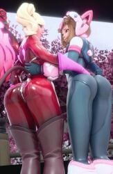 2_bodysuits 2girls 3d angela_ziegler animated ann_takamaki_(cosplay) ass ass_focus big_ass blizzard_entertainment blonde_hair bodysuit bouncing_ass brown_hair bubble_butt butt butt_clapping butt_crack butt_focus clapping_ass clapping_butt clothing collaboration collaboration_skins collaboration_works cosplay crossover female female_only jdv jiggling_ass juno_(overwatch) large_ass latex_suit megami_tensei mercy moving_ass mp4 multiple_girls my_hero_academia ochako_uraraka_(cosplay) official_alternate_costume overwatch overwatch_2 panther_mercy persona persona_5 presenting_ass shaking_ass sound twerking uravity_juno video